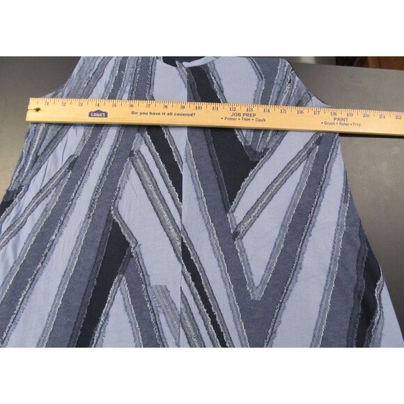 Simply Vera Vera Wang Sleeveless Faux Denim Hi‑Low Dress Raw Edge Lined Size PL - Picture 7 of 9